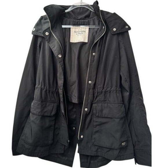 Abercrombie & Fitch Women's Black Utility Jacket, Size M - Picture 2 of 12